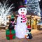 Happy Christmas Holiday Yard Decorations Inflatable W/ LED Lights